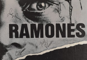 Lot #9162  Ramones Signed 1989 Glasgow Concert Poster - Image 2