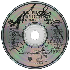 Lot #9174  Ramones Signed CD