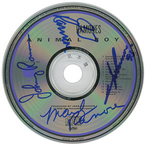 Lot #9177  Ramones Signed CD