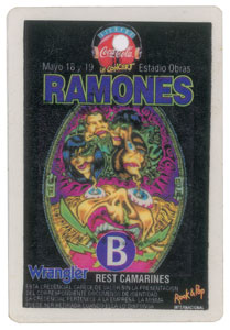 Lot #9171  Ramones Signed 1994 Spain Backstage Pass - Image 3