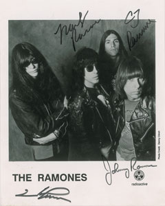 Lot #9185  Ramones Signed Photograph