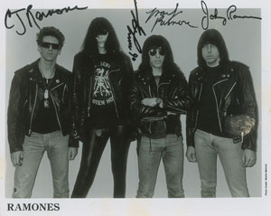 Lot #9186  Ramones Signed Photograph