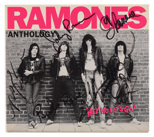 Lot #9181  Ramones Signed CD