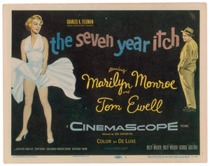 Lot #9499 Marilyn Monroe 'Seven Year Itch' Title Lobby Card