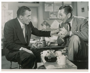 Lot #349 Walt Disney and Ed Sullivan Original Vintage Photograph - Image 1
