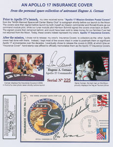 Lot #270 Gene Cernan's Apollo 17 Anniversary Cover - Image 1