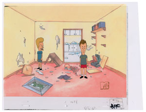 Lot #336 Beavis and Butt-Head production cel from