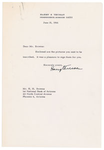 Lot #112 Harry S. Truman - Image 2