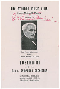 Lot #453 Arturo Toscanini - Image 1