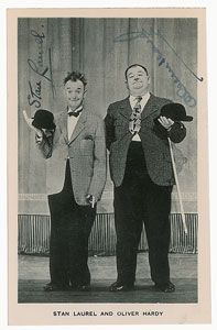 Lot #545 Stan Laurel and Oliver Hardy