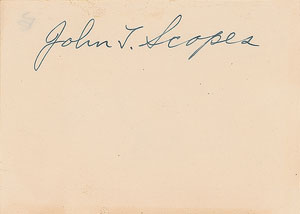 Lot #222 John T. Scopes - Image 1