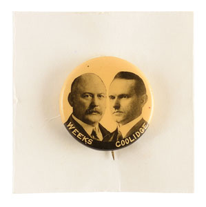 Lot #50 Calvin Coolidge and John W. Weeks