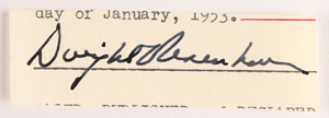 Lot #60 Dwight D. Eisenhower Dinner Token and Signature - Image 5