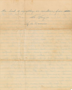 Lot #1005 Bonnie Parker and Clyde Barrow Autograph Letter Signed - Image 4