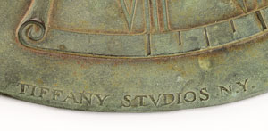 Lot #1086  Tiffany Studios Bronze Garden Sundial - Image 2