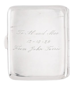 Lot #1017 Al Capone's Silver Cigarette Case Presented by Johnny Torrio - Image 2