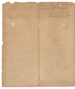 Lot #1054 Alexander Hamilton Letter Signed - Image 3