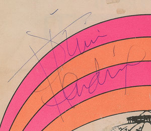 Lot #1076 Jimi Hendrix Signed 'Sounds '68' Program - Image 2