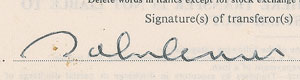 Lot #1072  Beatles (4) Signed Stock Transfer Forms - Image 7