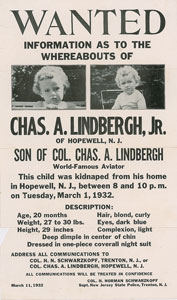 Lot #1016  Lindbergh Baby Kidnapping Archive