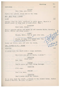 Lot #1081 Steve McQueen's Annotated Script for The Great Escape - Image 5