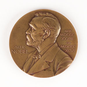Lot #1090 Unissued c. 1902 Bronze Nobel Prize