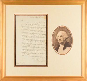Lot #1052 George Washington Letter Signed