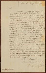 Lot #1052 George Washington Letter Signed - Image 2