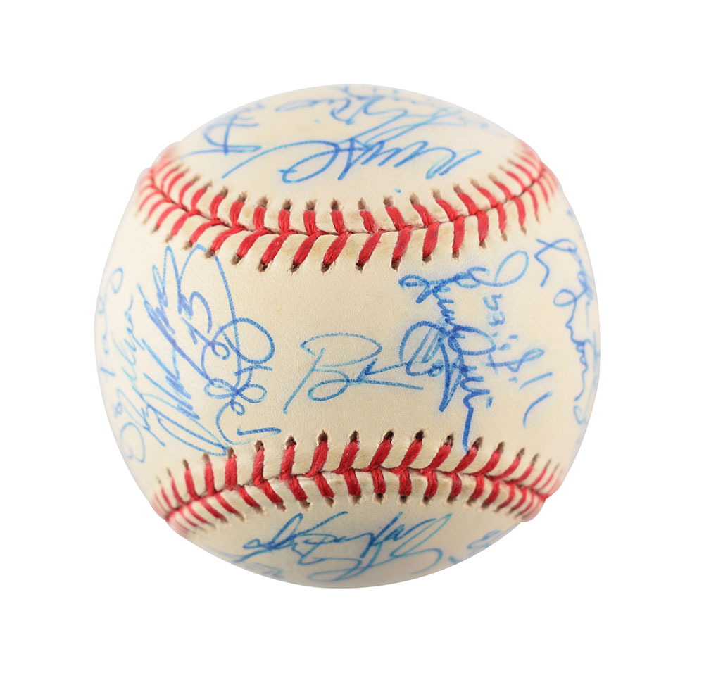 Lot Detail - 1992 World Champion Toronto Blue Jays Team Signed World Series  Baseball (34 signatures)