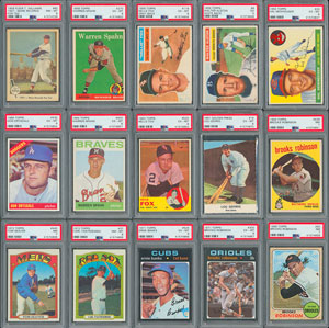 Lot #8040  1950's-80's Hall of Famer and Star Collection of (500+) with (32) PSA Graded - Image 2