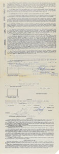 Lot #8190 Orlando Cepeda 1974 Puerto Rico Winter League Signed Player Contract - Image 1