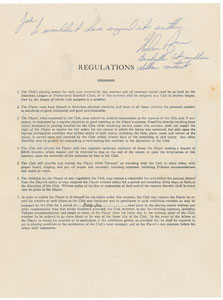 Lot #8158 Joe DiMaggio 1938 New York Yankees Signed Player Contract (Pre-Season Holdout) - Image 15