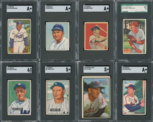 Lot #8041  1950s-1960s SGC Graded Topps and Bowman Collection (23) - Image 2