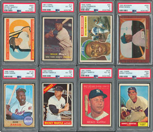 Lot #8034  1939-72 Topps, Bowman and Others Shoebox Collection of Hall of Famers and Superstars (350+)