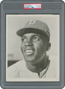 Lot #8279 Jackie Robinson Signed Photograph