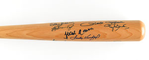 Lot #8194  All-Century Team-Signed Bat with 18 Signatures - Image 3