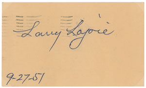 Lot #8247 Nap Lajoie Signature - Image 1
