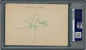 Lot #8219 Ty Cobb Signed HOF Card - PSA/DNA - Image 2