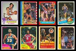 Lot #8136  1973-1987 Topps and Fleer Basketball Card Collection of Near Sets (8)