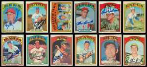 Lot #8124  1972 Topps Collection of Signed Cards with Six PSA/DNA Graded and Encapsulated - Image 2