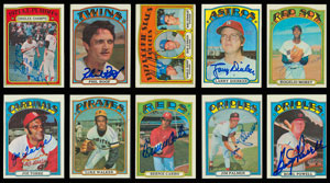 Lot #8124  1972 Topps Collection of Signed Cards with Six PSA/DNA Graded and Encapsulated - Image 3