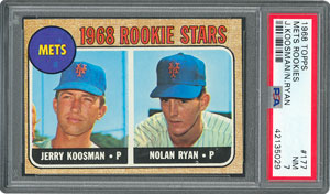 Lot #8107  1968 Topps #177 Nolan Ryan Rookie Card - PSA NM 7