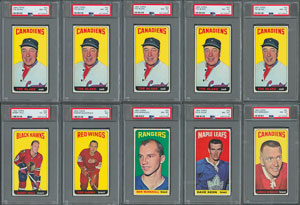 Lot #8149  1964 Topps Hockey High Grade PSA Collection (11)