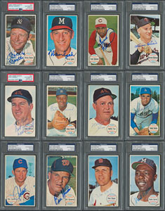 Lot #8098  1964 Topps Giants Near Complete Set (54/60) - all PSA/DNA Authenticated
