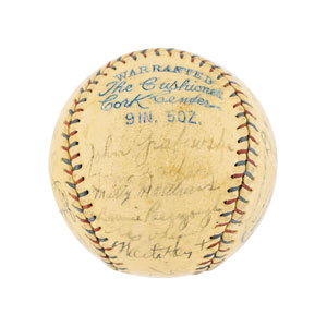 Lot #8261  New York Yankees 1928 Signed Baseball - Image 3