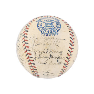 Lot #8262  New York Yankees 1934 Signed Baseball - Image 3