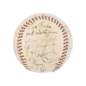 Lot #8262  New York Yankees 1934 Signed Baseball - Image 4