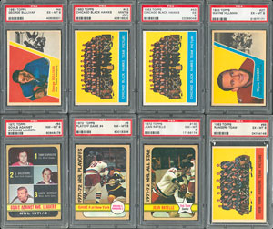 Lot #8144  1950s-1972 Topps Hockey Collection with PSA Graded - Image 1