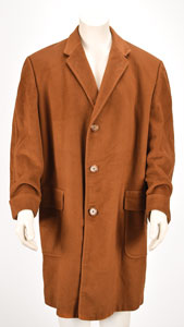 Lot #8357 Vince Lombardi's 1966 Brown Wool Topcoat - Image 1