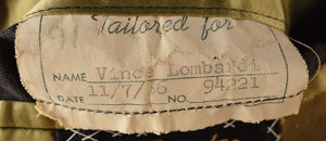 Lot #8357 Vince Lombardi's 1966 Brown Wool Topcoat - Image 3
